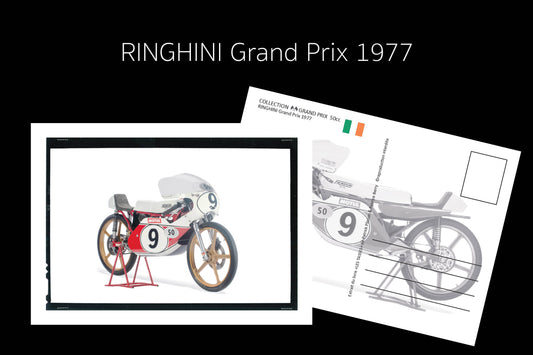 lot dee 10 cartes postales RINGHINI Grand Prix 1977