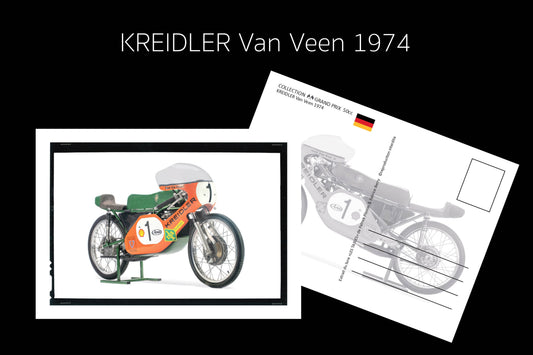 lot de 10 cartes postales Kreidler Van Veen 1974